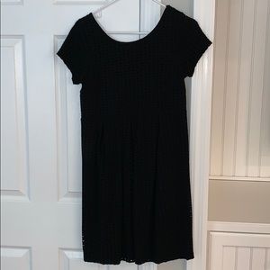 Black maternity dress - mini - shortsleeve